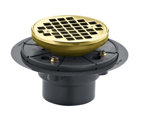 Kohler K-9135-BV Round Shower Drain - Brushed Bronze