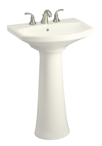 Kohler K-2362-8-96 Cimmaron Pedestal Lavatory With 8