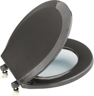 Kohler K-4662-58 Lustra Round Front Toilet Seat - Thunder Grey