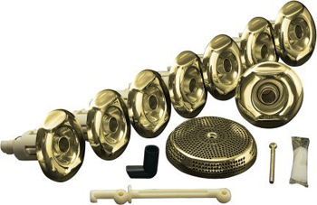 Kohler K-9698-PB Flexjet Whirlpool Trim Kit With Eight Jets - Vibrant Polished Brass