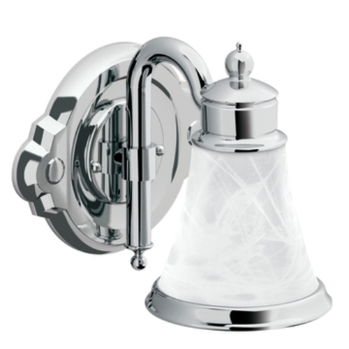 Moen YB9861CH Waterhill 1 Light Bathroom Fixture - Chrome